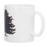 Christmas Trees Pattern Color Changing Mug Heat Induction Cup Ceramic Mug for Home Office - 45-Degree Angle