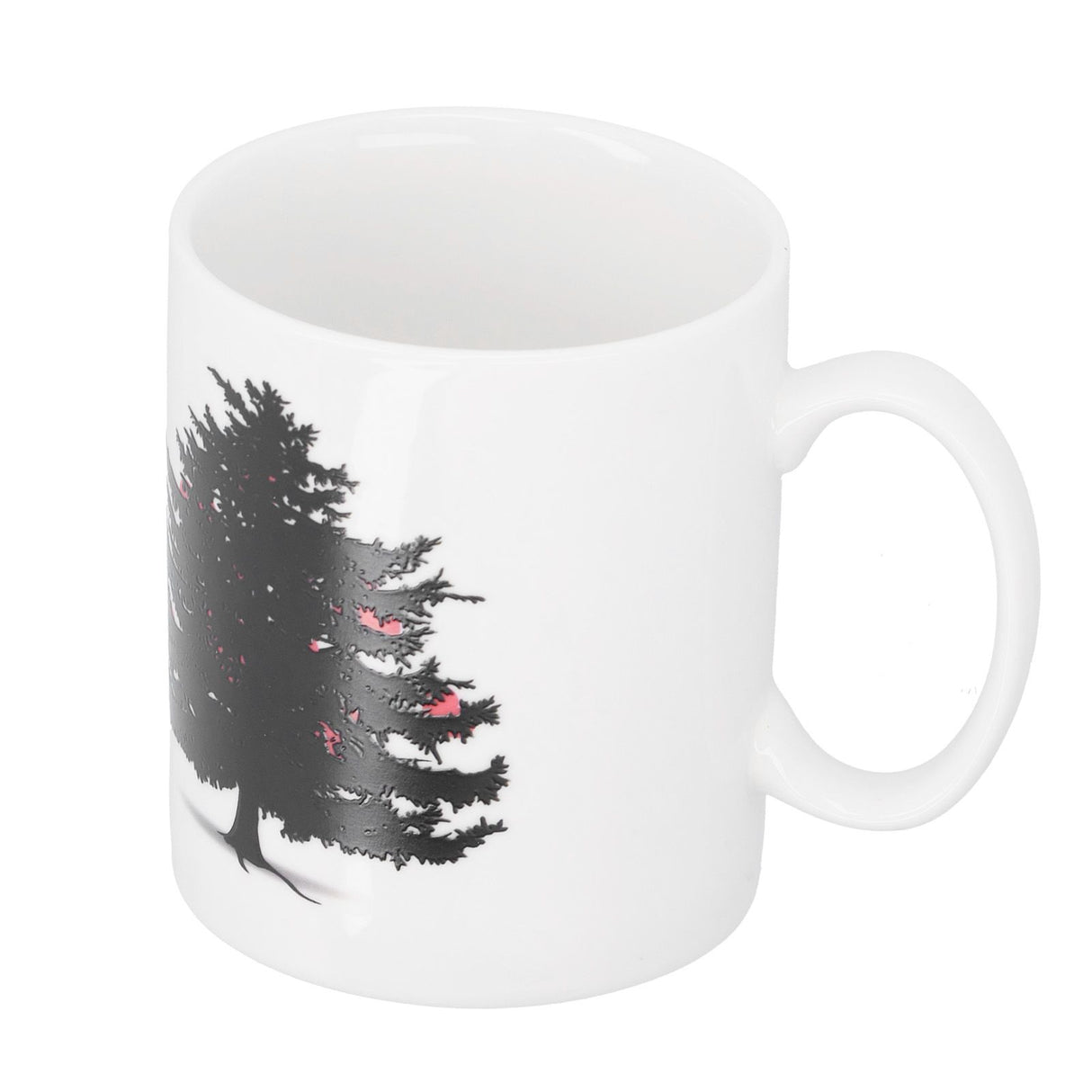 Christmas Trees Pattern Color Changing Mug Heat Induction Cup Ceramic Mug for Home Office