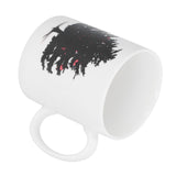 Christmas Trees Pattern Color Changing Mug Heat Induction Cup Ceramic Mug for Home Office