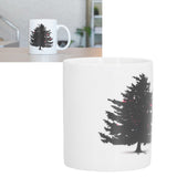 Christmas Trees Pattern Color Changing Mug Heat Induction Cup Ceramic Mug for Home Office - Extra Image
