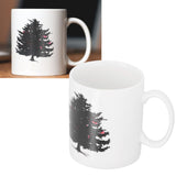 Christmas Trees Pattern Color Changing Mug Heat Induction Cup Ceramic Mug for Home Office - Extra Image