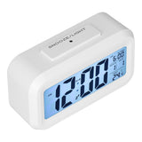 Digital Alarm Clock LED Large Display Electronic Night Light Snooze Function Alarm Clock for Bedroom Home OfficeWhite