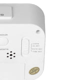 Digital Alarm Clock LED Large Display Electronic Night Light Snooze Function Alarm Clock for Bedroom Home OfficeWhite