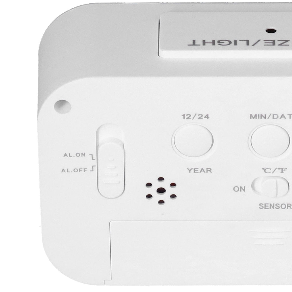 Digital Alarm Clock LED Large Display Electronic Night Light Snooze Function Alarm Clock for Bedroom Home OfficeWhite