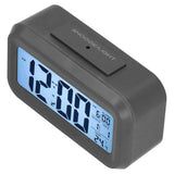 Digital Alarm Clock LED Large Display Electronic Night Light Snooze Function Alarm Clock for Bedroom Home OfficeBlack - Side View