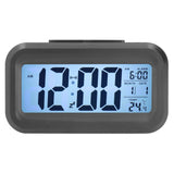 Digital Alarm Clock LED Large Display Electronic Night Light Snooze Function Alarm Clock for Bedroom Home OfficeBlack