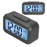 Digital Alarm Clock LED Large Display Electronic Night Light Snooze Function Alarm Clock for Bedroom Home OfficeBlack