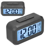 Digital Alarm Clock LED Large Display Electronic Night Light Snooze Function Alarm Clock for Bedroom Home OfficeBlack - Extra Image