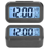 Digital Alarm Clock LED Large Display Electronic Night Light Snooze Function Alarm Clock for Bedroom Home OfficeBlack