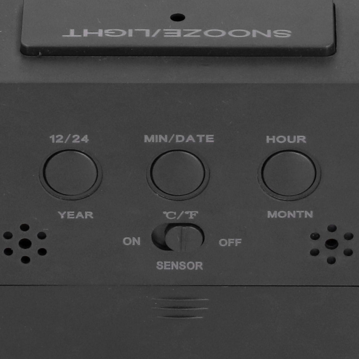 Digital Alarm Clock LED Large Display Electronic Night Light Snooze Function Alarm Clock for Bedroom Home OfficeBlack