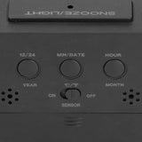 Digital Alarm Clock LED Large Display Electronic Night Light Snooze Function Alarm Clock for Bedroom Home OfficeBlack - Extra Image