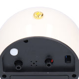 Alarm Clock Silent Non Ticking Metal Paint Power Saving Eye Protection Battery Operated Small Clock with Night LightBeige Gold