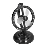 USB Fan Black Mini 90 Degree Free Rotation Strong Wind Cooling Equipment for Home Desk Office Table