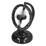 USB Fan Black Mini 90 Degree Free Rotation Strong Wind Cooling Equipment for Home Desk Office Table - Low Angle