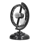 USB Fan Black Mini 90 Degree Free Rotation Strong Wind Cooling Equipment for Home Desk Office Table - Extra Image
