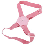 Posture Corrector Breathable Smart Back Shoulder Brace Intelligent Reminder StraightenerPink - Close-Up Angle