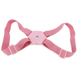 Posture Corrector Breathable Smart Back Shoulder Brace Intelligent Reminder StraightenerPink - Low Angle