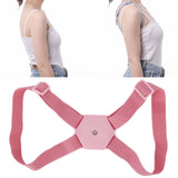 Posture Corrector Breathable Smart Back Shoulder Brace Intelligent Reminder StraightenerPink - Extra Image