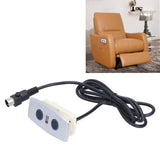 Electric Sofa Controller Zinc Alloy USB Port Power Recliner Hand Control for Lift Chairs - Extra Image