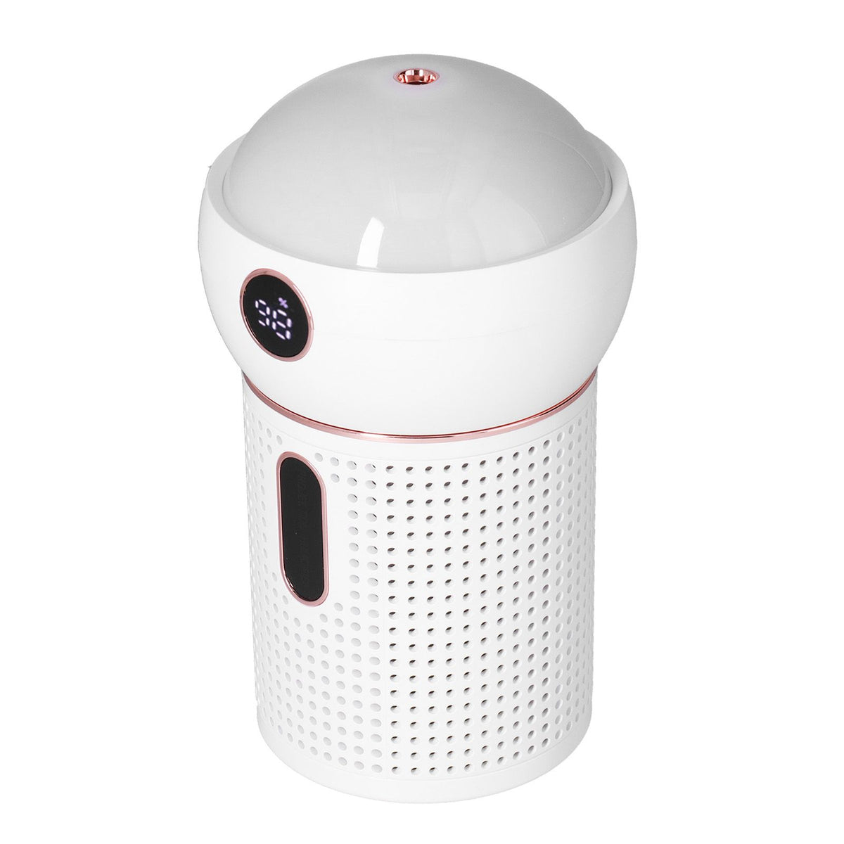 630ml Large Capacity Humidifier Single Spray 360° Projection Humidifier for Home Car USB ChargingWhite