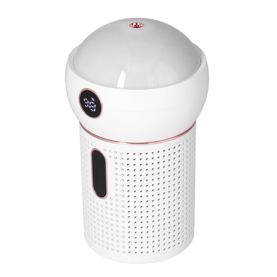 630ml Large Capacity Humidifier Single Spray 360° Projection Humidifier for Home Car USB ChargingWhite