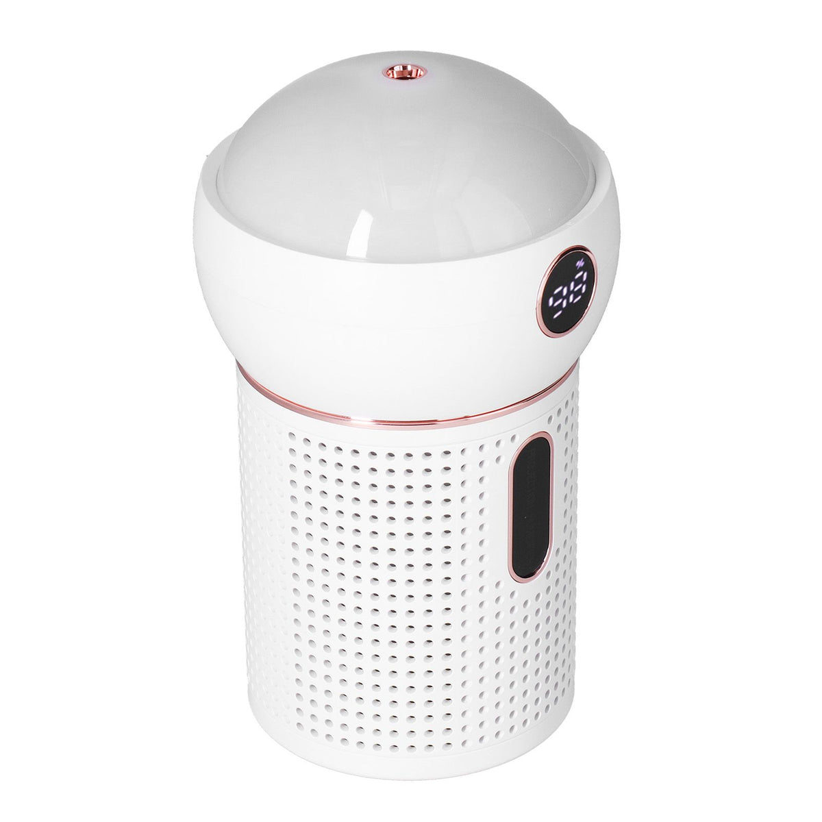 630ml Large Capacity Humidifier Single Spray 360° Projection Humidifier for Home Car USB ChargingWhite