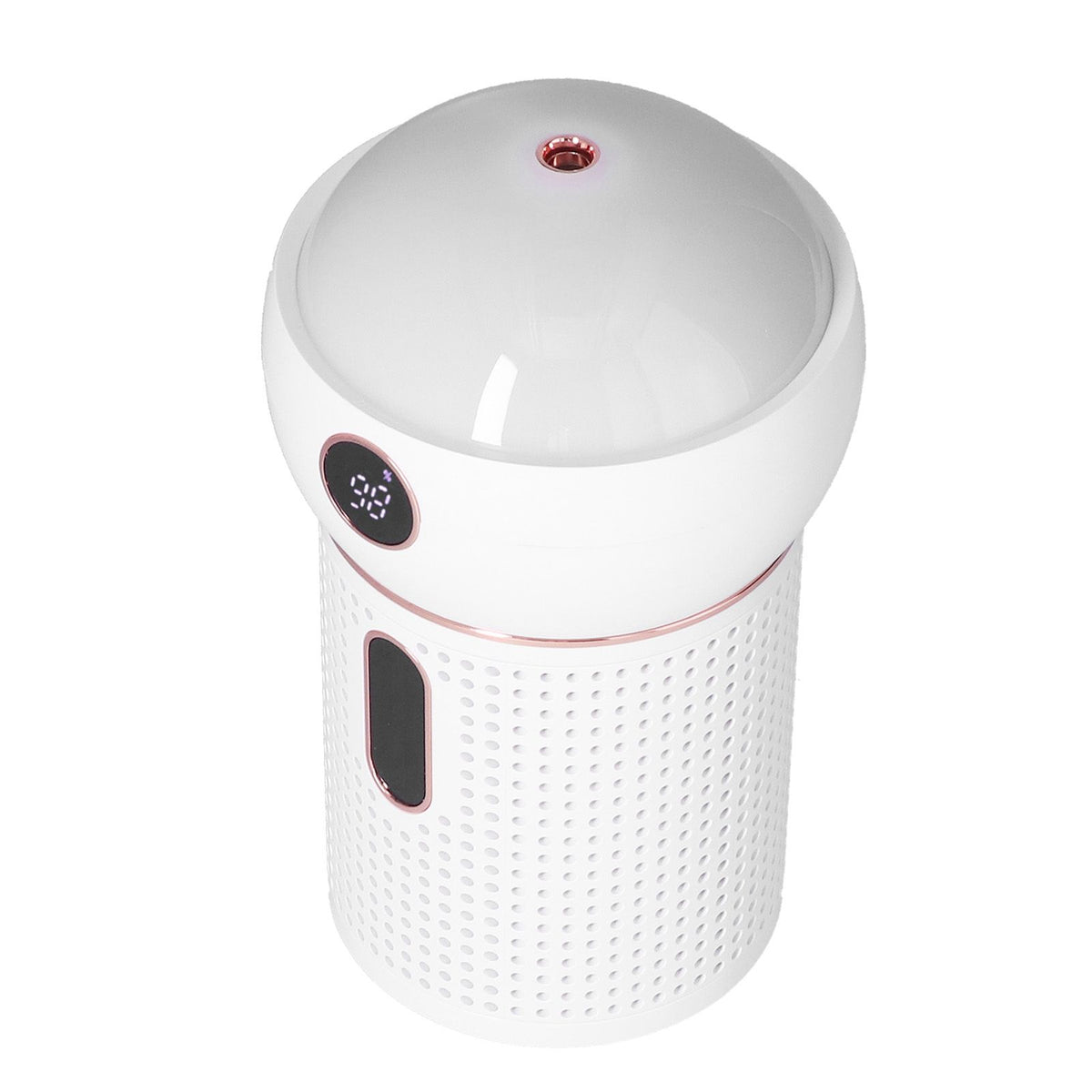 630ml Large Capacity Humidifier Single Spray 360° Projection Humidifier for Home Car USB ChargingWhite