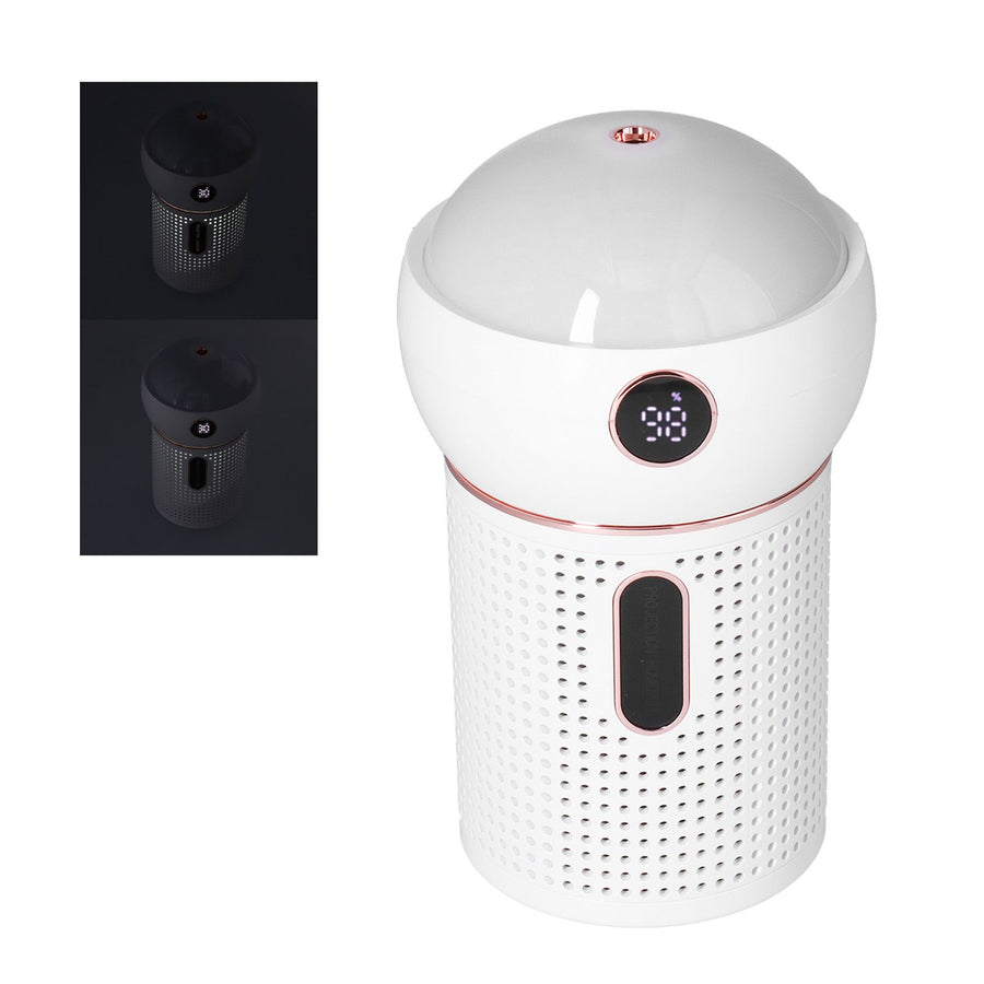 630ml Large Capacity Humidifier Single Spray 360° Projection Humidifier for Home Car USB ChargingWhite
