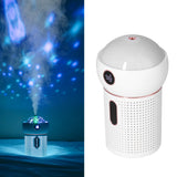 630ml Large Capacity Humidifier Single Spray 360° Projection Humidifier for Home Car USB ChargingWhite
