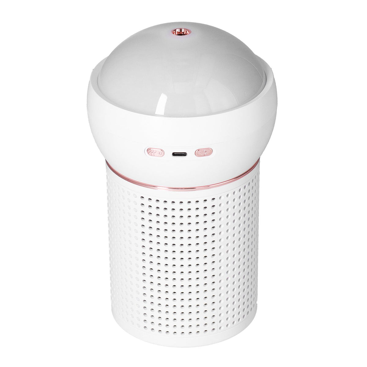 630ml Large Capacity Humidifier Single Spray 360° Projection Humidifier for Home Car USB ChargingWhite