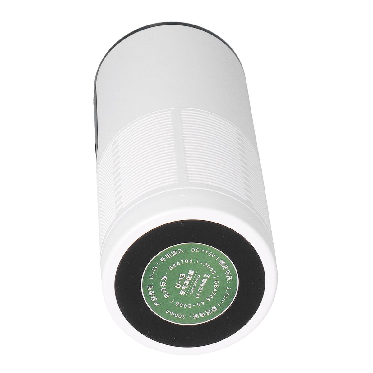 10 Million Negative Ion Air Purifier Portable Air Cleaner 3 Gear Adjustment for Home Car Accessories USB ChargingWhite