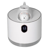 500ml Large Capacity Humidifier Spacecraft Night Light USB Charging Car Humidifier for HomeWhite - Top-Down View
