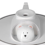 500ml Large Capacity Humidifier Spacecraft Night Light USB Charging Car Humidifier for HomeWhite - Extra Image