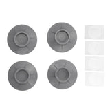 4Pcs Vacuum Suction Cup Design Washing Machine Feet Pad Non Slip Anti Vibration Noise Reduction Pad