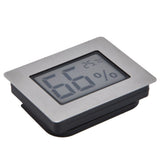Embedded Design LCD Electronic Thermometer Hygrometer for Cigar Box Guitar Case Wine Cabinet - Top-Down View