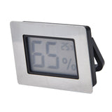 Embedded Design LCD Electronic Thermometer Hygrometer for Cigar Box Guitar Case Wine Cabinet - Close-Up Angle