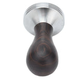 53mm Coffee Powder Tamper Stainless Steel Coffee Hammer with Wood Handle for Home Office