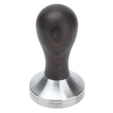 53mm Coffee Powder Tamper Stainless Steel Coffee Hammer with Wood Handle for Home Office - Close-Up Angle