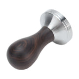 53mm Coffee Powder Tamper Stainless Steel Coffee Hammer with Wood Handle for Home Office
