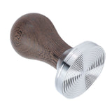 53mm Stainless Steel Coffee Tamper Wooden Handle Coffee Powder Hammer Press Tool Accessory