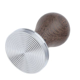 53mm Stainless Steel Coffee Tamper Wooden Handle Coffee Powder Hammer Press Tool Accessory