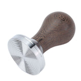 53mm Stainless Steel Coffee Tamper Wooden Handle Coffee Powder Hammer Press Tool Accessory - Rear View
