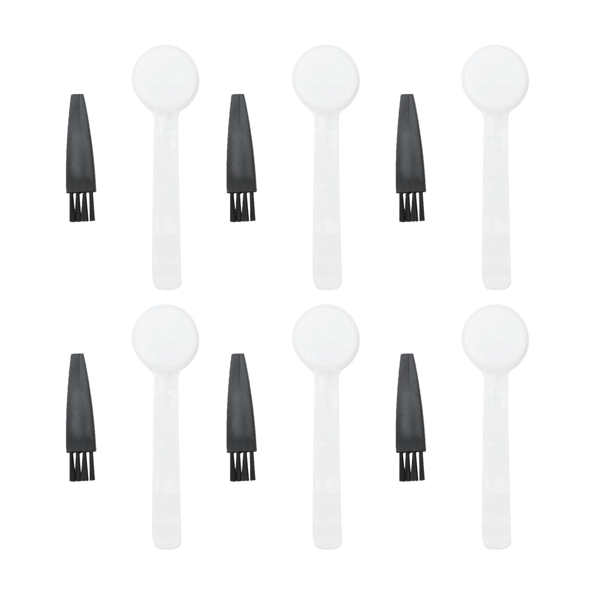100Set Reusable 4g Coffee Measuring Spoon Brush Kit Coffee Making Accessory for Home Office Use