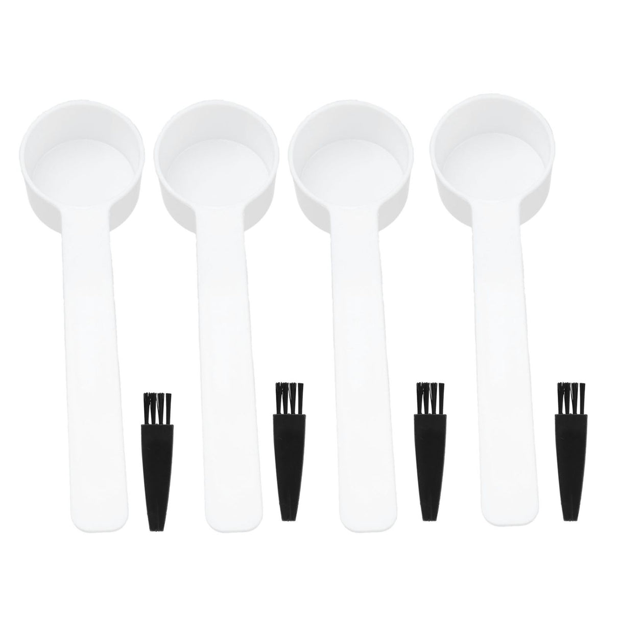 100Set Reusable 4g Coffee Measuring Spoon Brush Kit Coffee Making Accessory for Home Office Use