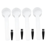 100Set Reusable 4g Coffee Measuring Spoon Brush Kit Coffee Making Accessory for Home Office Use