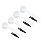 100Set Reusable 4g Coffee Measuring Spoon Brush Kit Coffee Making Accessory for Home Office Use