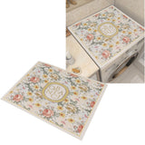 Coffee Mat Leather Anti Slip Easy to Clean Beautiful Coffee Bar Mat Accessories for Countertop 55x60cm/21.6x23.6in