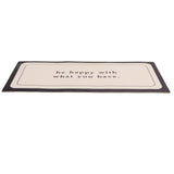 Coffee Mat Pu Leather Anti Slip Stain Resistant Waterproof Table Mat for Kitchen Countertop 30 ×120cm/11.8 X 47.2in - Side View