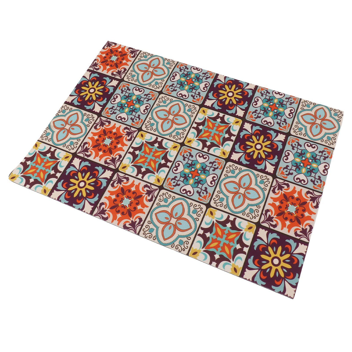 Coffee Bar Mat 3.5mm Thick Bright Colors Anti Slip Rubber Backed Waterproof Dish Drying Mat for Kitchen Dining Room 11.8in Wide and 15.7in Long