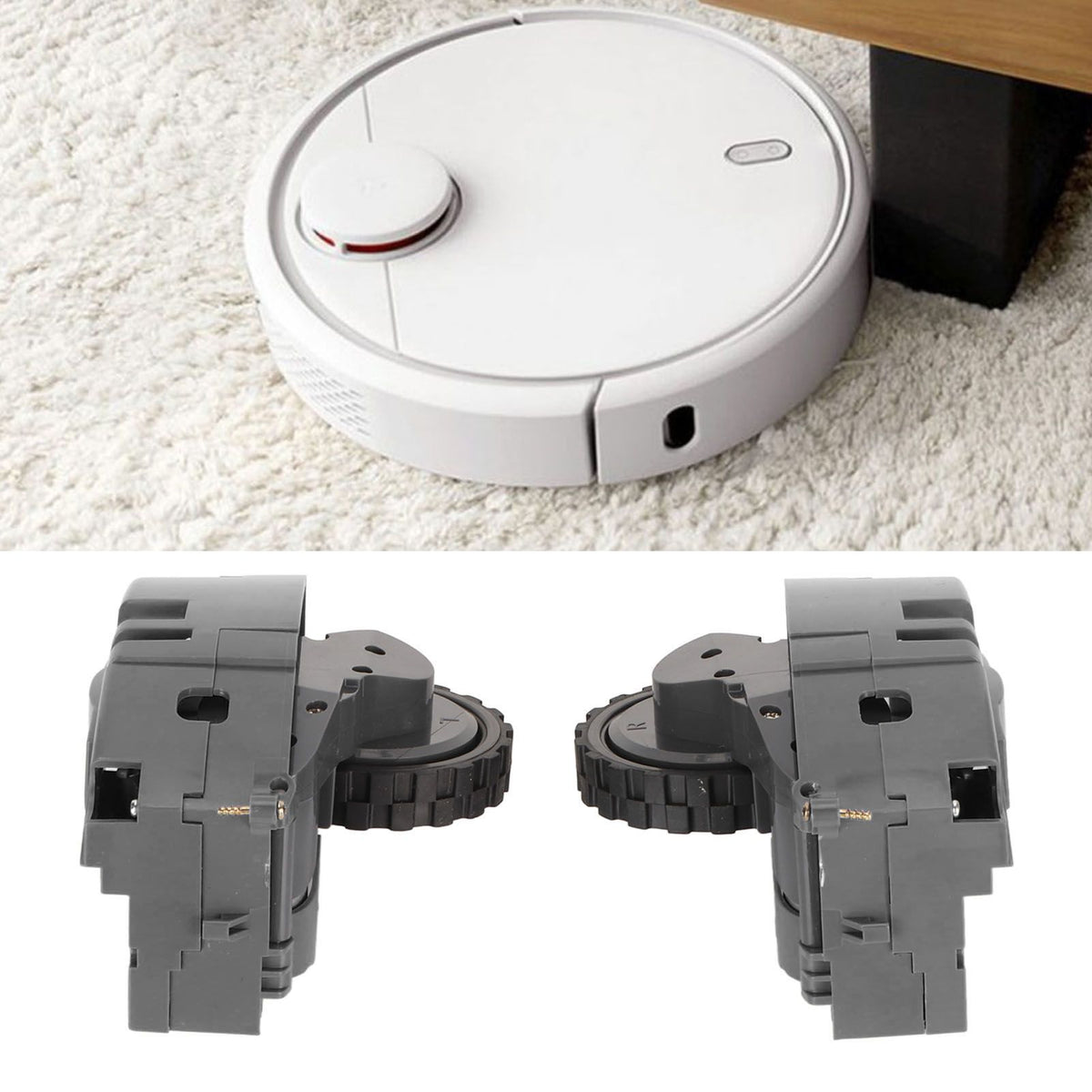 Right Left Drive Wheel Module Pair for Roomba 500 600 700 800 900 880 870 871 885 880 860 861 875 Series Vacuum Cleaner Grey